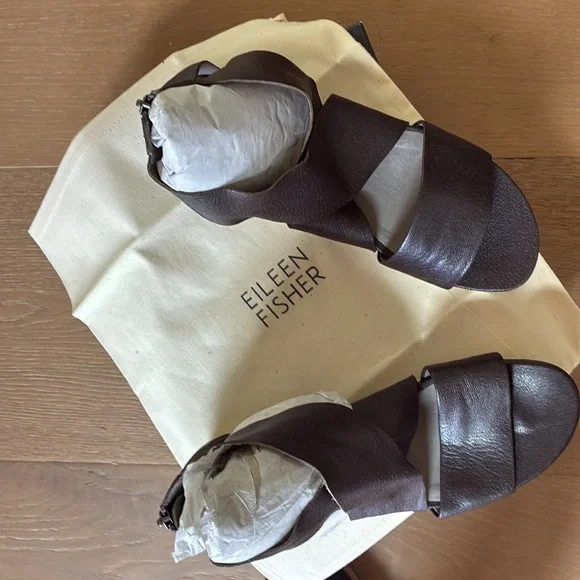 Eileen Fisher Sport Tumbled Nubuck Sneaker Sandal EUC - Picture 2 of 7